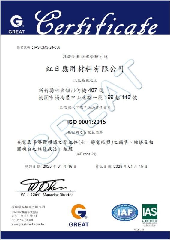 ISO 9001中